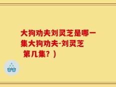 大狗劝夫刘灵芝是哪一集大狗劝夫-刘灵芝  第几集？)