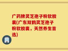 广药牌灵芝孢子粉软胶囊(广东双鹤灵芝孢子粉软胶囊，天然养生首选)