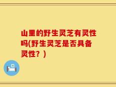 山里的野生灵芝有灵性吗(野生灵芝是否具备灵性？)