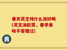 春天灵芝炖什么汤好喝(灵芝汤配菜，春季美味不容错过)
