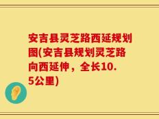 安吉县灵芝路西延规划图(安吉县规划灵芝路向西延伸，全长10.5公里)