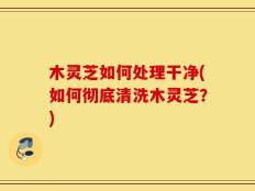 木灵芝如何处理干净(如何彻底清洗木灵芝？)