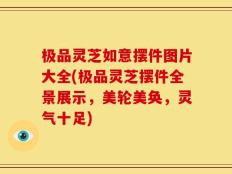 极品灵芝如意摆件图片大全(极品灵芝摆件全景展示，美轮美奂，灵气十足)