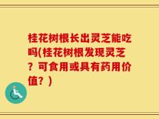 桂花树根长出灵芝能吃吗(桂花树根发现灵芝？可食用或具有药用价值？)