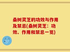桑树灵芝的功效与作用及禁忌(桑树灵芝：功效、作用和禁忌一览)