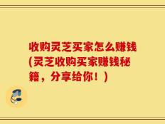 收购灵芝买家怎么赚钱(灵芝收购买家赚钱秘籍，分享给你！)