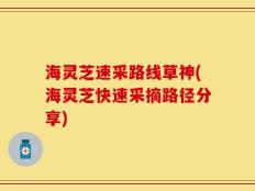 海灵芝速采路线草神(海灵芝快速采摘路径分享)