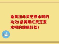 桑黄加赤灵芝煮水喝的功效(桑黄跟红灵芝煮水喝的健康好处)