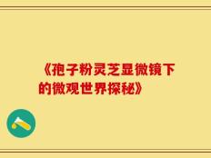 《孢子粉灵芝显微镜下的微观世界探秘》
