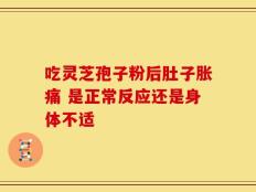 吃灵芝孢子粉后肚子胀痛 是正常反应还是身体不适