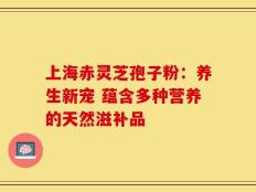 上海赤灵芝孢子粉：养生新宠 蕴含多种营养的天然滋补品