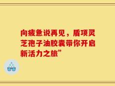 向疲惫说再见，盾项灵芝孢子油胶囊带你开启新活力之旅”
