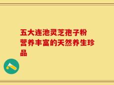 五大连池灵芝孢子粉 营养丰富的天然养生珍品
