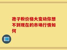 孢子粉价格大变动你想不到现在的市场行情如何
