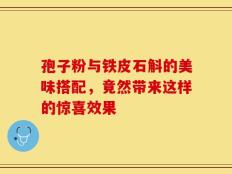 孢子粉与铁皮石斛的美味搭配，竟然带来这样的惊喜效果