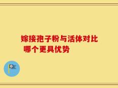 嫁接孢子粉与活体对比 哪个更具优势