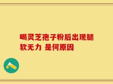 喝灵芝孢子粉后出现腿软无力 是何原因