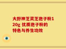 大野神芝灵芝孢子粉120g 优质孢子粉的特色与养生功效