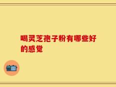 喝灵芝孢子粉有哪些好的感觉
