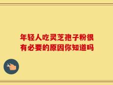 年轻人吃灵芝孢子粉很有必要的原因你知道吗