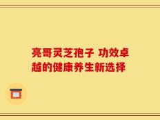 亮哥灵芝孢子 功效卓越的健康养生新选择