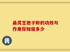 桑灵芝孢子粉的功效与作用你知道多少