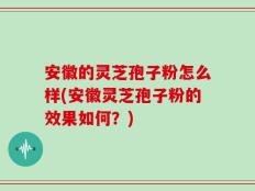 安徽的灵芝孢子粉怎么样(安徽灵芝孢子粉的效果如何？)