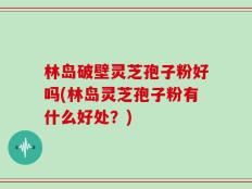林岛破壁灵芝孢子粉好吗(林岛灵芝孢子粉有什么好处？)