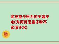 灵芝孢子粉为何不容于水(为何灵芝孢子粉不宜溶于水)