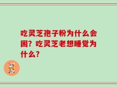 吃灵芝孢子粉为什么会困？吃灵芝老想睡觉为什么？