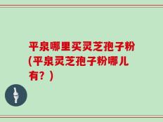 平泉哪里买灵芝孢子粉(平泉灵芝孢子粉哪儿有？)