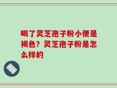 喝了灵芝孢子粉小便是褐色？灵芝孢子粉是怎么样的