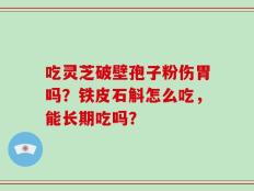 吃灵芝破壁孢子粉伤胃吗？铁皮石斛怎么吃，能长期吃吗？