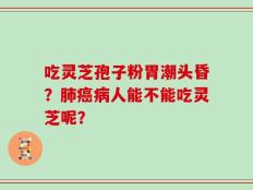 吃灵芝孢子粉胃潮头昏？肺癌病人能不能吃灵芝呢？