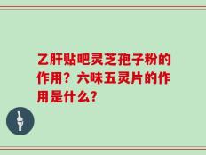 乙肝贴吧灵芝孢子粉的作用？六味五灵片的作用是什么？