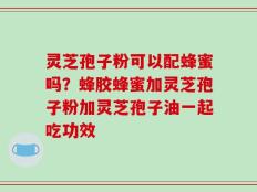 灵芝孢子粉可以配蜂蜜吗？蜂胶蜂蜜加灵芝孢子粉加灵芝孢子油一起吃功效
