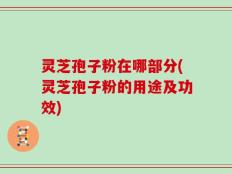 灵芝孢子粉在哪部分(灵芝孢子粉的用途及功效)