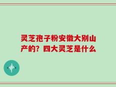 灵芝孢子粉安徽大别山产的？四大灵芝是什么