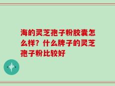 海的灵芝孢子粉胶囊怎么样？什么牌子的灵芝孢子粉比较好