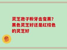灵芝孢子粉牙齿变黑？黑色灵芝好还是红棕色的灵芝好