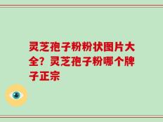 灵芝孢子粉粉状图片大全？灵芝孢子粉哪个牌子正宗