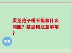 灵芝孢子粉不能和什么同服？禁忌和注意事项？