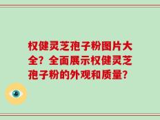 权健灵芝孢子粉图片大全？全面展示权健灵芝孢子粉的外观和质量？