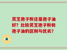 灵芝孢子粉还是孢子油好？比较灵芝孢子粉和孢子油的区别与优劣？