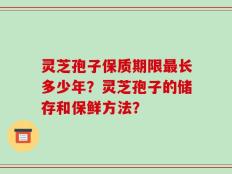 灵芝孢子保质期限最长多少年？灵芝孢子的储存和保鲜方法？