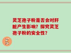 灵芝孢子粉是否会对肝脏产生影响？探究灵芝孢子粉的安全性？