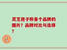 灵芝孢子粉各个品牌的图片？品牌对比与选择？