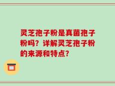 灵芝孢子粉是真菌孢子粉吗？详解灵芝孢子粉的来源和特点？