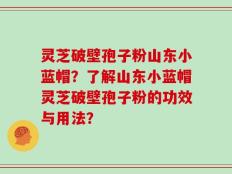 灵芝破壁孢子粉山东小蓝帽？了解山东小蓝帽灵芝破壁孢子粉的功效与用法？