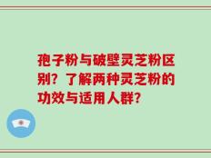 孢子粉与破壁灵芝粉区别？了解两种灵芝粉的功效与适用人群？